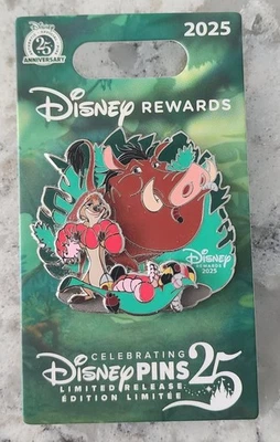 ЗНАЧОК ОГРАНИЧЕННОГО ВЫПУСКА DISNEYPARK DISNEY VISA REWARDS 2025 КОРОЛЬ ЛЕВ НОВЫЙ - Изображение 1 из 3