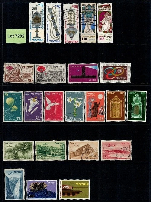 Lot 7292 - Israel - Mostly used postage stamp selection various years (23) - image 1 of 1
