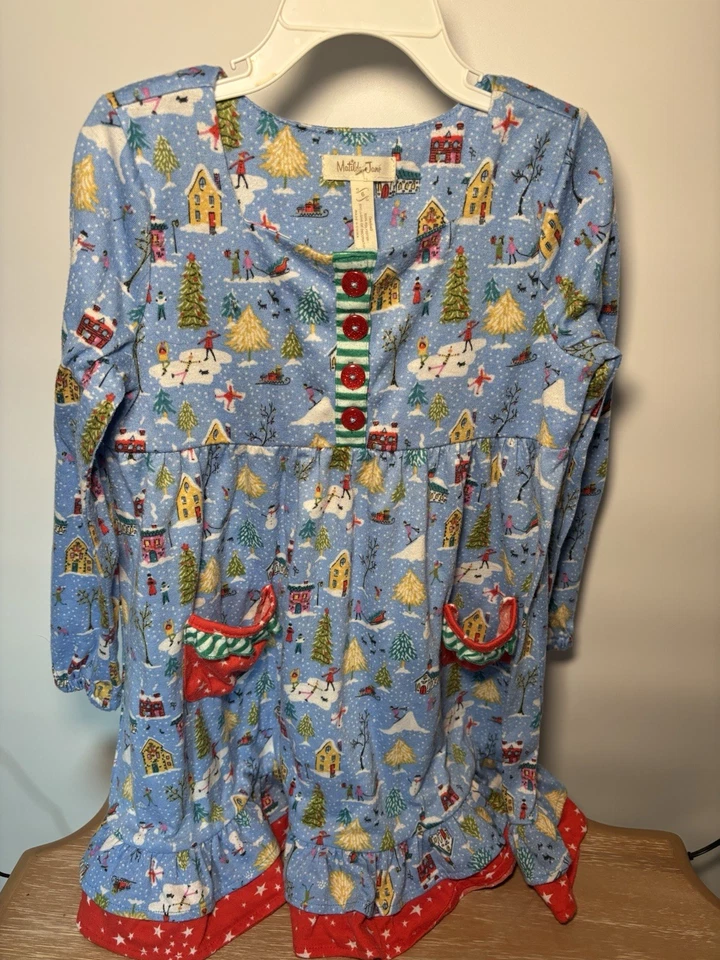 Camisón Matilda Jane Solsticio de Invierno Patrón de Vacaciones Foto 1 de 3