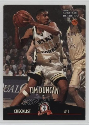 1997 Score Board Rookies Tim Duncan #61 RC HOF - Image 1 of 2