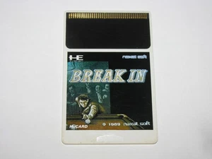 Break In PC Engine HuCard Japan import card only US Seller - Picture 1 of 2