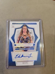 2024 PANINI WWE SMACK DOWN SUPERSTAR Elektra LOPEZ 7/75 AUTO CHEAPEST ON EBAY SP - Picture 1 of 7
