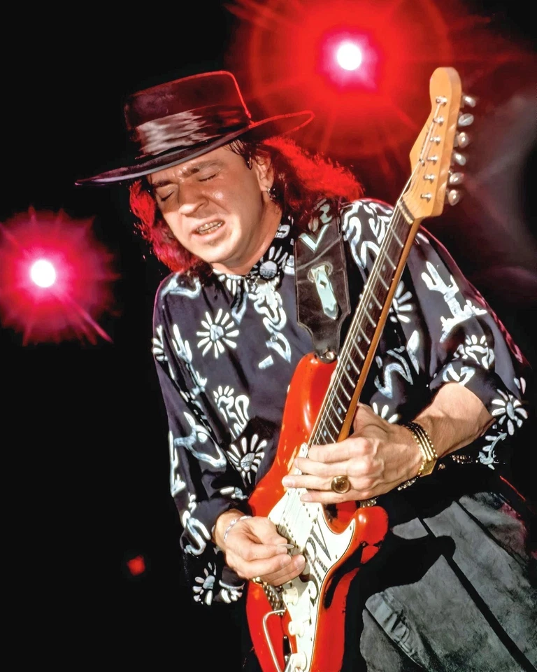 Rock Guitarist STEVIE RAY VAUGHAN Glossy 8x10 Photo Music Singer Print Poster - Image 1 of 1