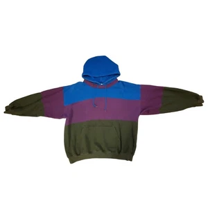 Vtg Field Gear Hoodie Large Women Blue Purple Gray - Picture 1 of 8