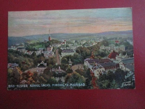 Bad Nieder-Lindewiese  Schlesien :   Ansichtskarte :  Blick auf den Ort - Bild 1 von 2