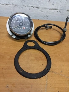 Tachimetro Bultaco Alpina, Frontera, Montadero, con Supporto e Cavo Originali - Foto 1 di 6