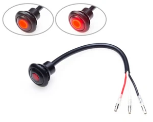 Motorcycle LED Micro Stop and Tail Light Rear Flush Mount for Mudguard Fender - Picture 1 of 7