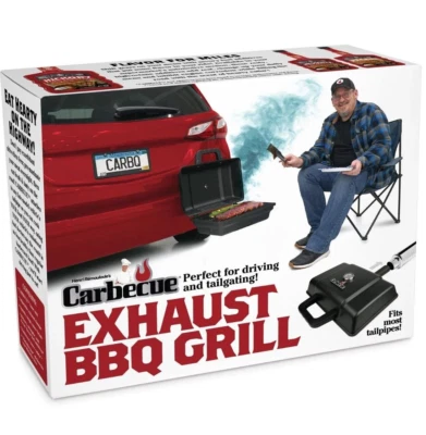 PRANK-O "CARBECUE" Exhaust BBQ Grill - Prank Fake Gag Funny PARODY Gift Box Joke Father