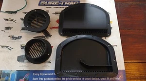 TRAILER SIDE WALL AIR VENTS - BLACK 2 inner 2 outer FREE FAST SHIPPING flow - Picture 1 of 1