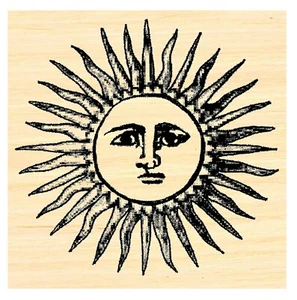 P34 Sun rubber stamp WM 2" - Picture 1 of 1