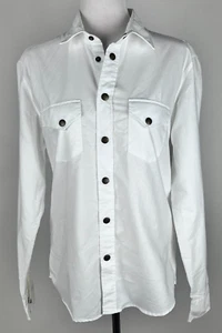 *NWT* BILLY REID 'Shoals Twill Western Snap Shirt' (Standard Fit) - S, White - Picture 1 of 7