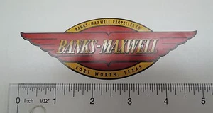 Banks-Maxwell propeller decal - RED (pair) - Bild 1 von 1