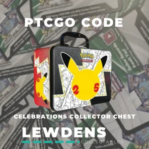 Cofre de coleccionista de celebraciones - tarjeta de código PTCGO de Pokémon - Imagen 1 de 1