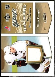 Chris Pronger/Ed Jovanovski 2007-08 Upper Deck MVP One on One Jerseys #OOPJ 