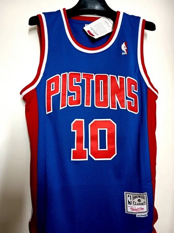 Dennis Rodman Jersey #10 Detroit Pistons Throwback Adult Sizes Cover