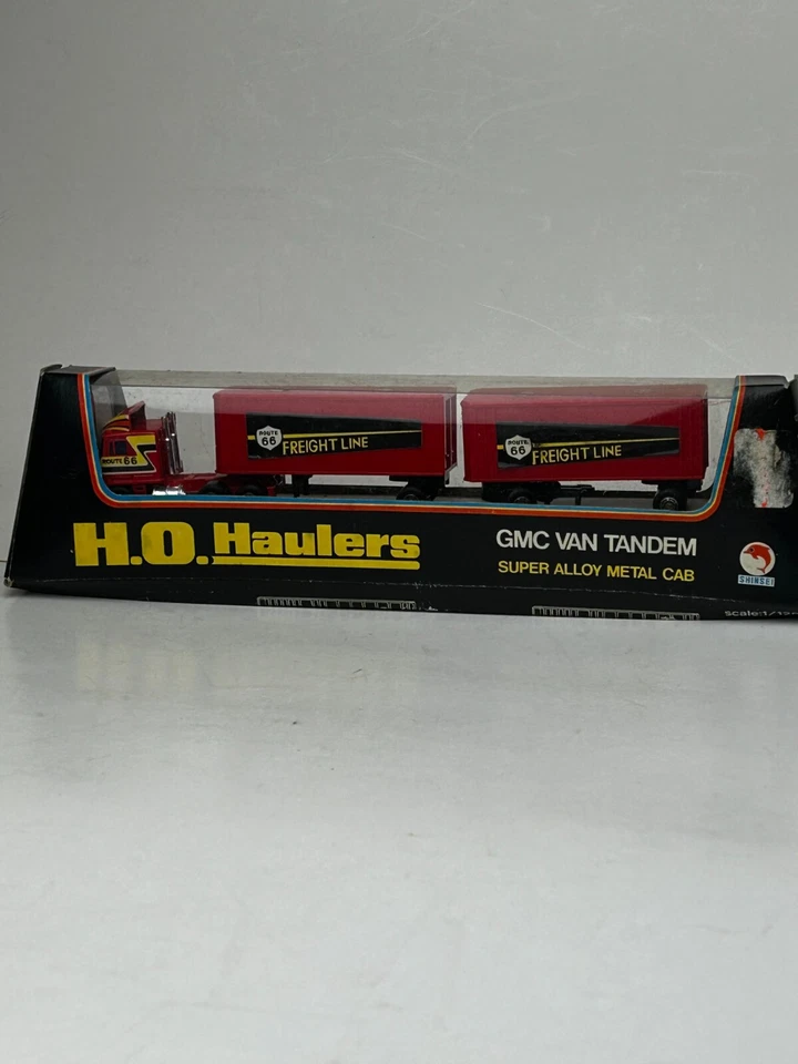 Shinsei Diecast No. Remolque tándem GMC escala 4163 HO semirremolque con caja Foto 1 de 4