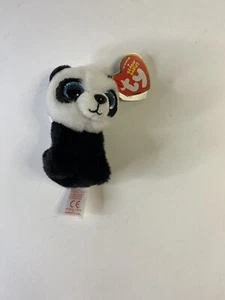 Ty Boo 3.5" clip BABOO Panda MWMT Glitter eyes RARE DOB:5/30 2017 - Picture 1 of 3