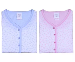 Ladies Jersey Cotton Pyjamas Set Flower Top & 3/4 Checked PJ Bottoms - Picture 1 of 34