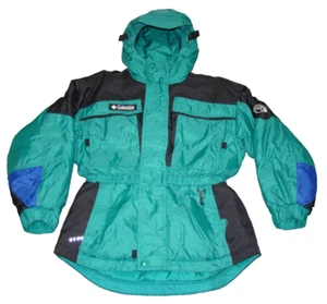Vtg Columbia Sportswear Boys 10-12 Tectonite Snowboarding Ski Hooded Jacket Coat - Picture 1 of 18