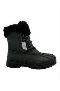Sperry Maritime Leather Winter Boots Black - NEW - Picture 1 of 5