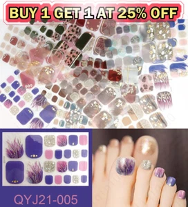 Fashion Toe Nail Stickers Decals Wraps Nail Art SelfStick Women Convenient - Picture 1 of 52