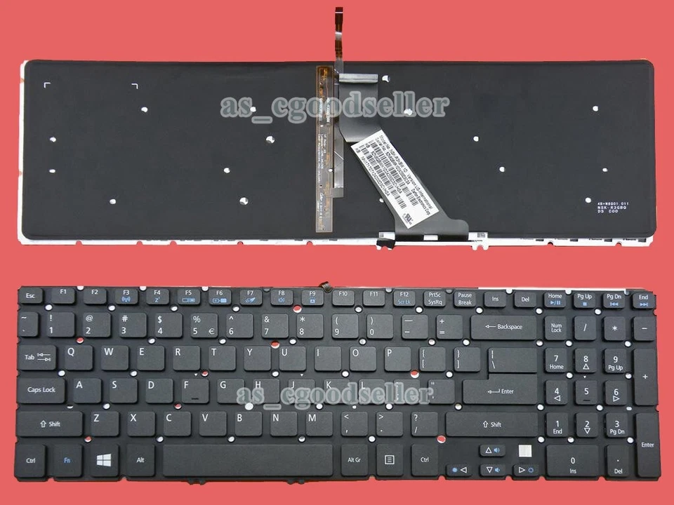 Neu für Acer Aspire M5-581G M5-581T M5-581TG M5-582PT V5-551 Tastatur US BACKLIT - Bild 1 von 1