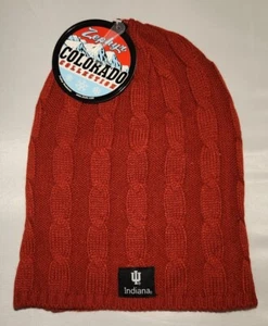 NEW Indiana Hoosiers Slouch Winter Beanie Hat One Size NCAA Zephyr - Picture 1 of 2