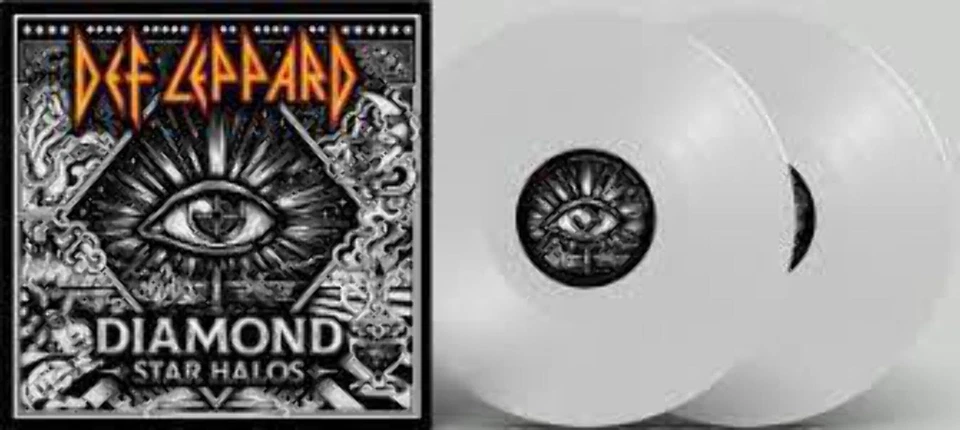 [DAMAGED] Def Leppard - Diamond Star Halos [Indie-Exclusive Clear Vinyl] - Image 1 of 1