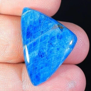 24 Ct 5X20X29 mm Natural Neon Blue Apatite Fancy Cabochon BRA Gemstone BS-793 - Picture 1 of 5