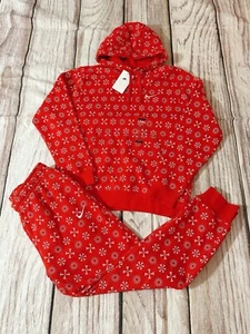 Sudadera con capucha y jogger Nike para hombre 2 piezas de vellón rojo talla M FJ1635-657 y FJ1637-657 (N) - Imagen 1 de 11