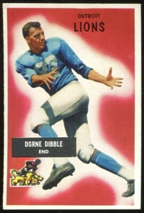 1955 Bowman #4 Dorne Dibble Detroit Lions - Rookie Card - Picture 1 of 2