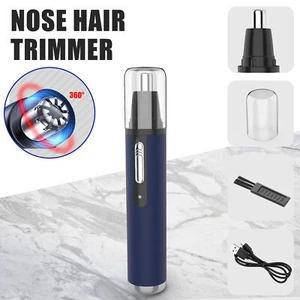 Electric Nose Ear Hair Trimmer Rechargeable Eyebrow Shaver Beard Clipper Unisex - Picture 1 of 17