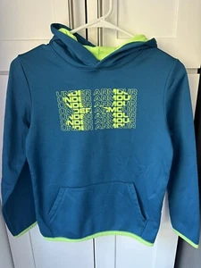 Under Armour Hoodie Blue And Green Size Youth Medium - Picture 1 of 3