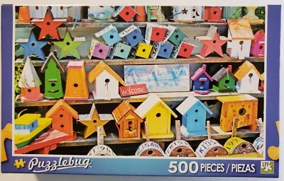 Puzzlebug 500 Piece Bird House Puzzle (Factory Sealed) - Image 1 of 3