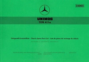 Unimog Ersatzteilliste U 411a, 550 Seiten 204001005  (35002) - Bild 1 von 1
