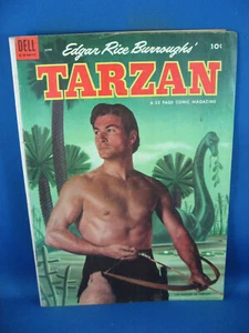 Tarzán 45 en muy buen estado 1953 Dell dinosaurio cvr - Imagen 1 de 2
