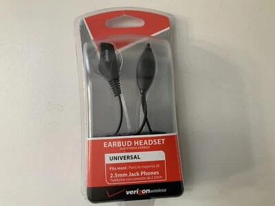 Auriculares inalámbricos Jabra Verizon Universal 2,5 mm Jack Nuevos JABBUDBLK Foto 1 de 2