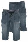 Duke London Men's Denim Shorts 30-36 Blue Knee Length Faded Casual Half Pants