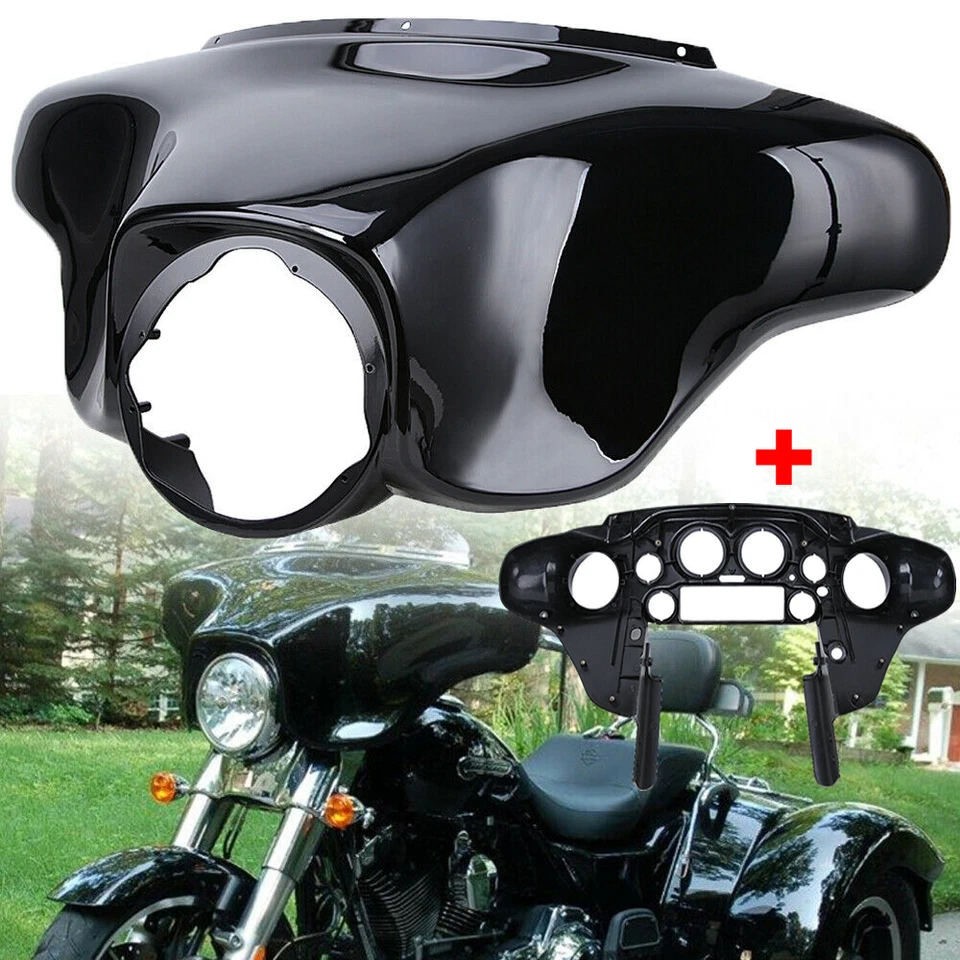 Ala de murciélago delantera ABS exterior con carenado interior apta para Harley Touring Street 1996-2013 Foto 1 de 4