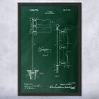 Golf Flag Patent Framed Print Golf Gifts Office Decor Golf Art Gifts For Golfers