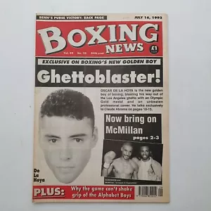 Boxing News Magazine July 16th 1993. Vol 49 No.29 Oscar De La Hoya McMillan Benn - Picture 1 of 1