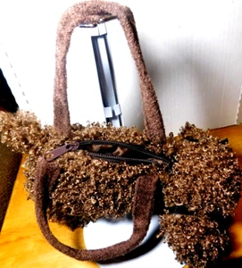 Poochie & Co.~OPI. Childs 10" Brown Puppy Hand Bag - Picture 1 of 12