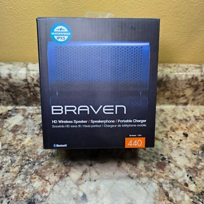 Braven 440 HD Wireless Waterproof Bluetooth Speaker  Blue New In Box - Image 1 of 4
