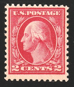 jis36 US BRIEFMARKE SC# 499 2c 1917 *POSTFRISCH FVF OG LH 144 - Bild 1 von 2