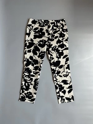 Pantalones Max Mara FIN DE SEMANA Mujer Delgados Cigarrillo FITW13 Estampado Floral Talla EE. UU. 8 Foto 1 de 4