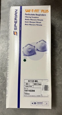 NEW! Sperian 14110394 Particular Respirators Class N95 Valve (Box of 20) - Image 1 of 3