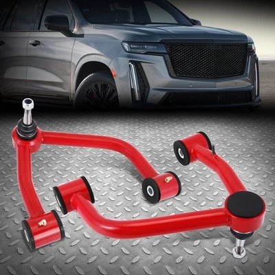 For 19-24 Chevrolet Silverado 1500 Front Upper Tubular Control Arm Kit Red/Black - Image 1 of 4