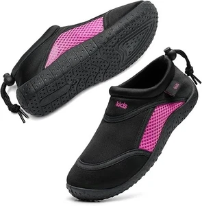 Kinder Wasser leichte schnelltrocknende Aqua Schuhe Strand Pool Meer Gr. UK 12,5 schwarz - Bild 1 von 6