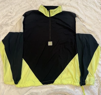 Chaqueta cortavientos vintage años 90 Pro Spirit amarillo blanco cremallera para hombre TALLA L Foto 1 de 4