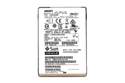 Sun Oracle HSCAC2DA6SUN200G 200GB 2.5" 12Gb/s SAS Solid State Drive P/N: 7094120 - Image 1 of 2